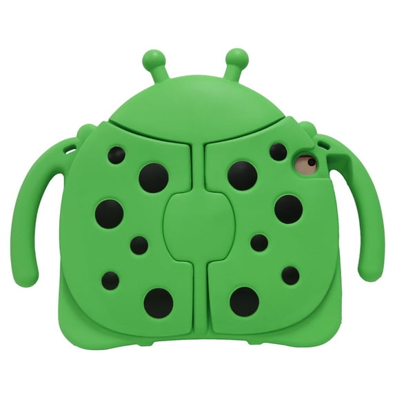 ELEHOLD Cute Kids Case for iPad mini 5/ mini 4 iPad 7.9 inch Case Beetle Wings Design Handle Grip Kickstand Function Shockproof Protective Case for iPad mini 5th Gen/mini 4th Gen,Green