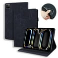 thumbnail image 1 of ELEHOLD Embossed Flower Pattern Case for iPad Air 11 inch 2024,Premium PU Leather Folio Stand Flip Cover with Pen Holder & Card Slot for iPad Air 11" 2024,Black, 1 of 7