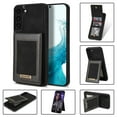 thumbnail image 1 of ELEHOLD Flip Back Leather Wallet Case for Samsung Galaxy S23 FE with RFID Blocking Card Slots Holders Magnetic Buckle Kickstand Function Elegant Business Style Men Women Case,Black, 1 of 8