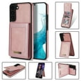 thumbnail image 1 of ELEHOLD Flip Back Leather Wallet Case for Samsung Galaxy S23 with RFID Blocking Card Slots Holders Magnetic Buckle Kickstand Function Elegant Business Style Men Women Case,Rosegold, 1 of 5