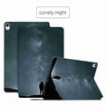 thumbnail image 1 of ELEHOLD Flip Folio Case for iPad 10th Generation 10.9" 2022 Auto Wake/Sleep Function Stand Slim Lightweight Leather Protective Shockproof Cover for iPad 10.9", Lonely Night, 1 of 6