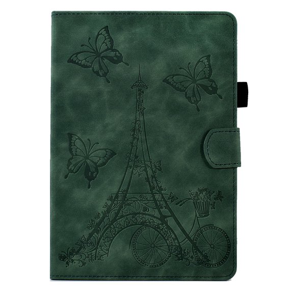 ELEHOLD Flip Folio Leather Case for iPad Mini (6th Generation),with Card Slots Auto Wake/Sleep Kickstand Function Multi-Functional Protective Shockproof Slim Case for iPad Mini 6,Green