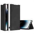 thumbnail image 1 of ELEHOLD Flip Folio Leather Case for iPhone 15 Pro with Card Holder Premium Leather Magnetic Suction Kickstand Function Support Wireless Charging Full Protection Case,black, 1 of 8