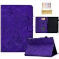 thumbnail image 1 of ELEHOLD Flip Leather Case for  Amazon Kindle Fire Max 11(13th Gen 2023),Butterflies Tower Embossed Pattern Card Slots Auto Wake/Sleep Kickstand Function Multi-Functional Shockproof Case,Purple, 1 of 11