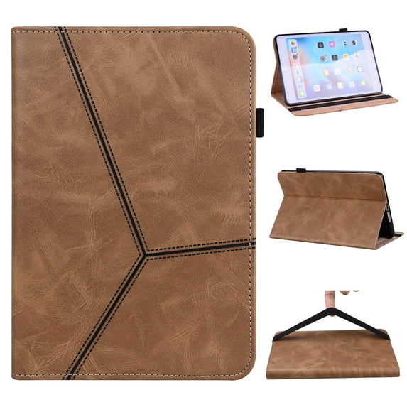 ELEHOLD Flip Leather Case for Kindle Fire Max 11 (13th Gen, 2023) Multi-Functional Card Slots Kickstand Function Anti-Slip Strip Business Style for Men Women Shockproof Folio Case, Brown