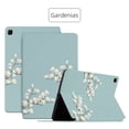 thumbnail image 1 of ELEHOLD Flip Leather Case for Samsung Galaxy Tab A7 Lite T220 T225 8.7",Beautiful Flowers Floral Pattern Kickstand Function Magnetic Shockproof Anti-Scratch Slim Case,Gardenias, 1 of 5