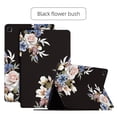thumbnail image 1 of ELEHOLD Flip Leather Case for Samsung Galaxy Tab A7 Lite T220 T225 8.7",Beautiful Flowers Floral Pattern Kickstand Function Magnetic Shockproof Anti-Scratch Slim Case,Black Flower Bush, 1 of 5