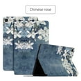 thumbnail image 1 of ELEHOLD Flip Leather Case for Samsung Galaxy Tab A7 Lite T220 T225 8.7",Beautiful Flowers Floral Pattern Kickstand Function Magnetic Shockproof Anti-Scratch Slim Case,White Flowers, 1 of 5
