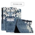 thumbnail image 1 of ELEHOLD Flip Leather Case for Samsung Galaxy Tab S8/S7 11.0" (X700/X706/T870/T875) Beautiful Flowers Floral Pattern Kickstand Function Magnetic Shockproof Anti-Scratch Slim Case,F, 1 of 6