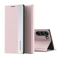 thumbnail image 1 of ELEHOLD Flip Leather Case for Samsung Galaxy A14 5G,Magnetic Suction Kickstand Function Shockproof Protective Case for Samsung A14 5G,Pink, 1 of 6