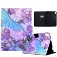 thumbnail image 1 of ELEHOLD Flip Leather Case for iPad 10th Generation 10.9" (2022) with Printed Pattern Card Slots Anti-Slip Strip Auto Wake/Sleep Kickstand Function Shockproof Folding Case,Butterfly, 1 of 6