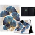 thumbnail image 1 of ELEHOLD Flip Leather Case for iPad 10th Generation 10.9" (2022) with Printed Pattern Card Slots Anti-Slip Strip Auto Wake/Sleep Kickstand Function Shockproof Folding Case,Leaf, 1 of 6