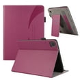 thumbnail image 1 of ELEHOLD Flip Leather Case for iPad mini (6th Generation) Premium Leather with Card Holders Magnetic Closure Non-Slip Wristband Kickstand Function Shockproof Protective Case, rose, 1 of 1