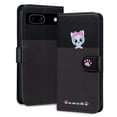thumbnail image 1 of ELEHOLD Flip Wallet Case for Google Pixel 6 Pro, Cute Pattern PU Leather Case with Magnetic Clasp Credit Card Slot Stand Lanyard Shockproof Full Body Protection Cover, F, 1 of 7