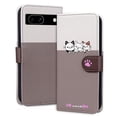 thumbnail image 1 of ELEHOLD Flip Wallet Case for Google Pixel 6a, Cute Pattern PU Leather Case with Magnetic Clasp Credit Card Slot Stand Lanyard Shockproof Full Body Protection Cover, B, 1 of 1