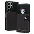 thumbnail image 1 of ELEHOLD Flip Wallet Case for Samsung Galaxy S22 Plus, Cute Pattern PU Leather Case with Magnetic Clasp Credit Card Slot Stand Lanyard Shockproof Full Body Protection Cover, F, 1 of 7