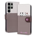 thumbnail image 1 of ELEHOLD Flip Wallet Case for Samsung Galaxy S22 Plus, Cute Pattern PU Leather Case with Magnetic Clasp Credit Card Slot Stand Lanyard Shockproof Full Body Protection Cover, B, 1 of 7