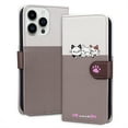 thumbnail image 1 of ELEHOLD Flip Wallet Case for iPhone 14 Pro, Cute Pattern PU Leather Case with Magnetic Clasp Credit Card Slot Stand Lanyard Shockproof Full Body Protection Cover, B, 1 of 7