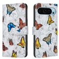 thumbnail image 1 of ELEHOLD Flip Wallet Phone Case For Google Pixel 9/9 Pro, Cute Butterfly Floral PU Leather Elegant Folio Design Card Slots, Kickstand  Magnetic ClosureShockproof Case Cover ,G, 1 of 6