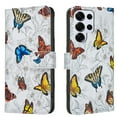 thumbnail image 1 of ELEHOLD Flip Wallet Phone Case For Samsung Galaxy S24 FE, Cute Butterfly Floral PU Leather Elegant Folio Design Card Slots, Kickstand  Magnetic ClosureShockproof Case Cover ,G, 1 of 6