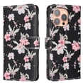 thumbnail image 1 of ELEHOLD Flip Wallet Phone Case For iPhone 11 Pro Max, Cute Butterfly Floral PU Leather Elegant Folio Design Card Slots, Kickstand  Magnetic ClosureShockproof Case Cover ,B, 1 of 6