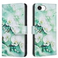 thumbnail image 1 of ELEHOLD Flip Wallet Phone Case For iPhone 16e, Cute Butterfly Floral PU Leather Elegant Folio Design Card Slots, Kickstand  Magnetic ClosureShockproof Case Cover ,A, 1 of 6