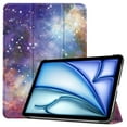 thumbnail image 1 of ELEHOLD Folding Case for iPad Air 11-inch M3 (2025) / M2 (2024) PU Leather Case Stylish Pattern Kickstand Magnetic Auto Wake/Sleep Folio Slim Shockproof Case,Galaxy, 1 of 8