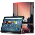 thumbnail image 1 of ELEHOLD Folding Rugged Case for Amazon Fire Max 11 Tablet (13th Generation, 2023 Release) PU Leather Case Trifold Kickstand Magnetic Auto Wake/Sleep Folio Slim Shockproof Case, Sunset, 1 of 11