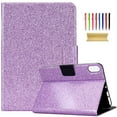 thumbnail image 1 of ELEHOLD Folio Case for Apple iPad 10th Generation, Glitter Folio Stand Smart Cover Auto Wake/Sleep PU Leather Protective Case for iPad 10.9 inch 2022,Purple, 1 of 7