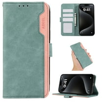 ELEHOLD Folio Wallet for Samsung Galaxy A05 Case,Synthetic PU Leather Built-in Credit Card Slots RFID Blocking Flip Stand Function Full Protection Shockproof Case for Samsung A05,Turquoise