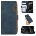 thumbnail image 1 of ELEHOLD Folio Wallet for iPhone 14 Plus Case,Synthetic PU Leather Built-in Credit Card Slots RFID Blocking Flip Kickstand Function Full Protection Shockproof Case for iPhone 14 Plus, Blue, 1 of 9