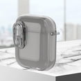 thumbnail image 1 of ELEHOLD For Airpods 2nd Gen / 1st Gen Case Full Body Protection Shockproof Rugged Cover with Keychain + Secure Lock, Support Wireless Charging, Transparent Black, 1 of 10
