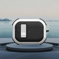 thumbnail image 1 of ELEHOLD For Airpods 4th Gen Rugged Headphone Case Secure Lock Support Wireless Charging Military Full-Body Rugged Shockproof Case Cover with Keychain,Whiteblack, 1 of 7