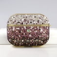 thumbnail image 1 of ELEHOLD For Airpods Pro 2nd Gen (2022) Shocproof Case Rhinestone Glitter Gradiant Full Body Protection Plating Rugged Cover for Women, Gift, Purple, 1 of 9
