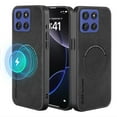 thumbnail image 1 of ELEHOLD For Moto G Power (2025) Magnetic Case, Shockproof Ultra Slim Luxury Leather Magnetic Drop Protection Cover Full Lens Protection, Gray, 1 of 6