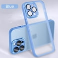 thumbnail image 1 of ELEHOLD Frosted Translucent Matte Case Compatible with iPhone 14 Pro Max Case,Hard PC with Shockproof Frosted with Silicone Slim Protective Anti-Scratch Phone Case,,Blue, 1 of 9