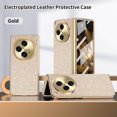 thumbnail image 1 of ELEHOLD Full Body Case for OnePlus 
Open with Built-in Screen Protector Plating Glitter Sparkle PU Leather Ultra Slim Anti-Scratch Shockproof Protective for OnePlus Open,Gold, 1 of 6