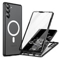 thumbnail image 1 of ELEHOLD Full Body Case for Samsung Galaxy S24 with Screen Protector Transparent Clear Plating Bumper Hard PC Back Magnetic Mag Safe Camera Lens Protector Shockproof Case for Samsung S24,Black, 1 of 8