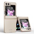 thumbnail image 1 of ELEHOLD Full Body Case for Samsung Galaxy Z Flip 5 Case with Hinge Protection, Galaxy Z Flip5 Case with Small Screen Protector Slim Shockproof Protective Phone Case,Gold, 1 of 9