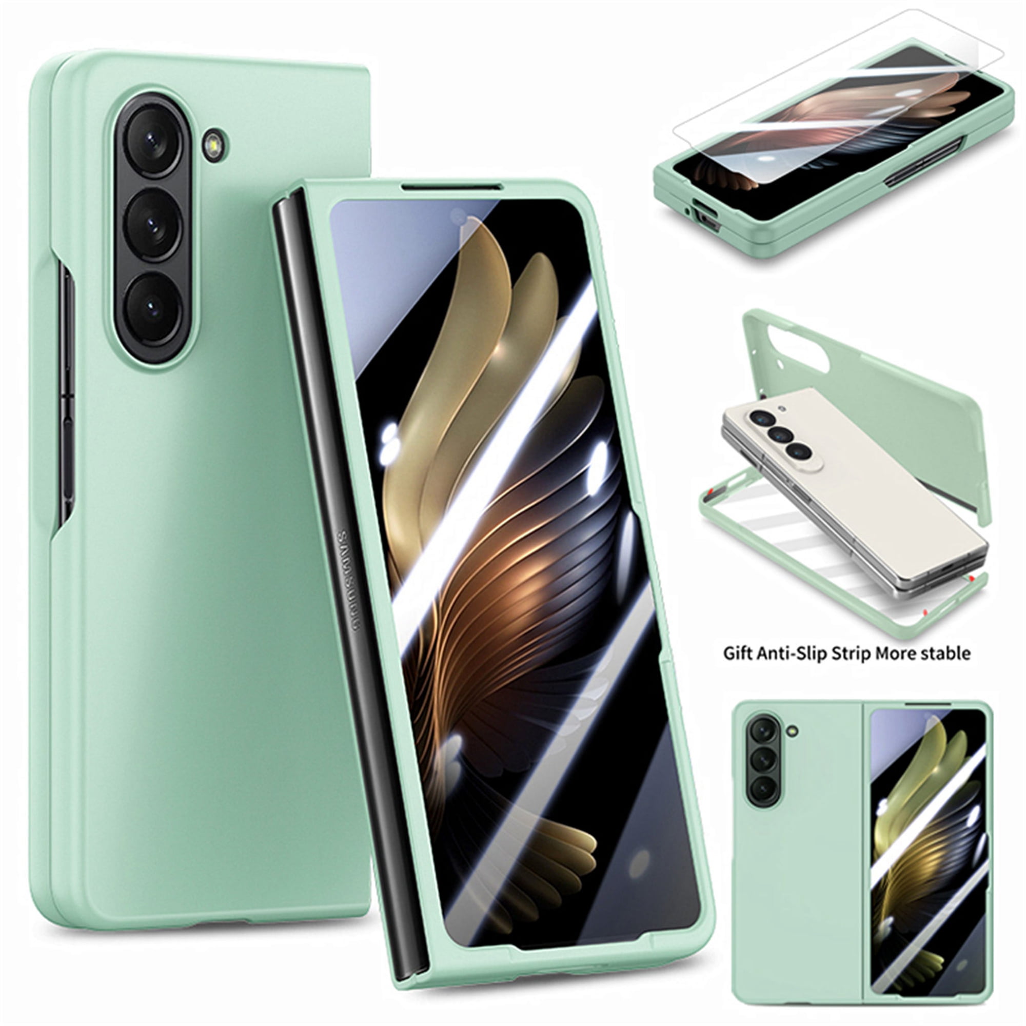 0804 Case ELEHOLD Full Body Case for Samsung Galaxy Z Fold 5 for Women Men,with ...