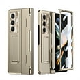 thumbnail image 1 of ELEHOLD Full Body Case for Samsung Galaxy Z Fold5,Hinge Protection Built-in Screen Protector Hidden Bracket Kickstand Luxury Plating Armor Shockproof Case for  Galaxy Z Fold5 2023, Gold, 1 of 7