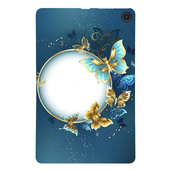 ELEHOLD Full Body Case for Amazon Fire Max 11, Lightweight Butterfly Slim Fit Shock-Resistant Protective Case with Soft TPU Back,C