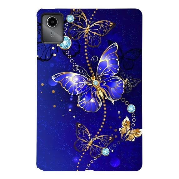 ELEHOLD Full Body Case for Lenovo Tab M11 2024, Lightweight Butterfly Slim Fit Shock-Resistant Protective Case with Soft TPU Back,B