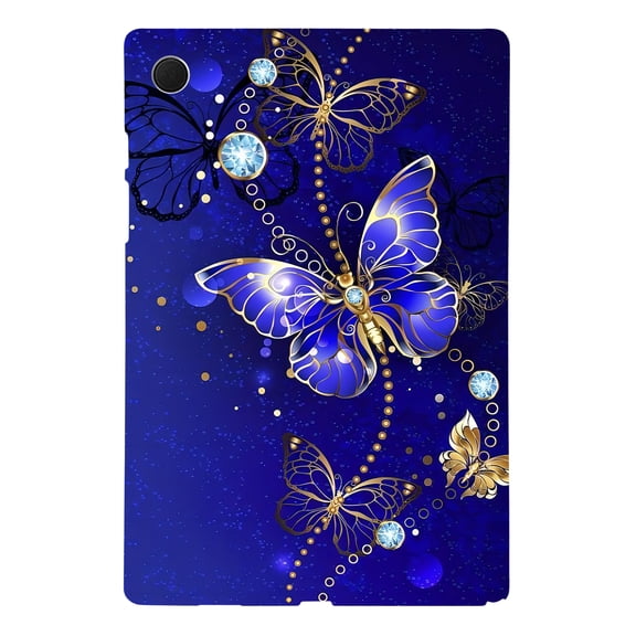 ELEHOLD Full Body Case for Samsung Galaxy Tab A8 10.5 (2022), Lightweight Butterfly Slim Fit Shock-Resistant Protective Case with Soft TPU Back,B
