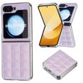 thumbnail image 1 of ELEHOLD Full Body Case for Samsung Galaxy Z Flip 6, Trellis Design Bling Sparkly Shockproof Leather Case for Women Men,Purple, 1 of 6