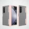 thumbnail image 1 of ELEHOLD Full Body Case for Samsung Galaxy Z Fold 6, Translucent Hard Shockproof Hinge Protection Case Built-in HD Screen Protector,Pink, 1 of 12