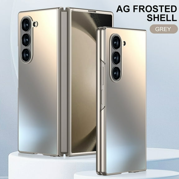 ELEHOLD Full Body Case for Samsung Galaxy Z Fold 6, Ultra Thin Hard PC Shockproof Slim Case,Titaniumgray