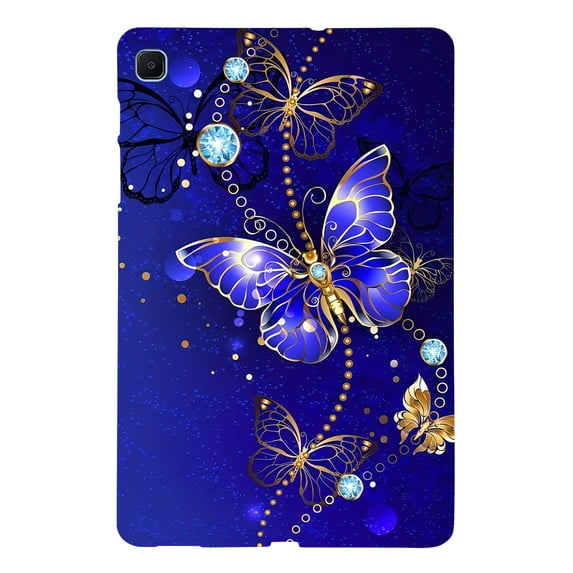 ELEHOLD Full Body Case for Samsung Tab A 10.1 (2019), Lightweight Butterfly Slim Fit Shock-Resistant Protective Case with Soft TPU Back,B