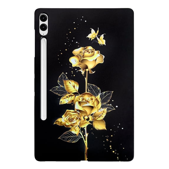 ELEHOLD Full Body Case for Samsung Tab S9 FE Plus, Lightweight Butterfly Slim Fit Shock-Resistant Protective Case with Soft TPU Back,A
