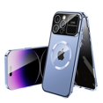 thumbnail image 1 of ELEHOLD Full Body Case for iPhone 16 Plus Magnetic Case with Anti-Peeping Privacy Protection Screen Protector Metal Frame Camera Lens Protection Shockproof Double Sided Rugged Case,Blue, 1 of 7